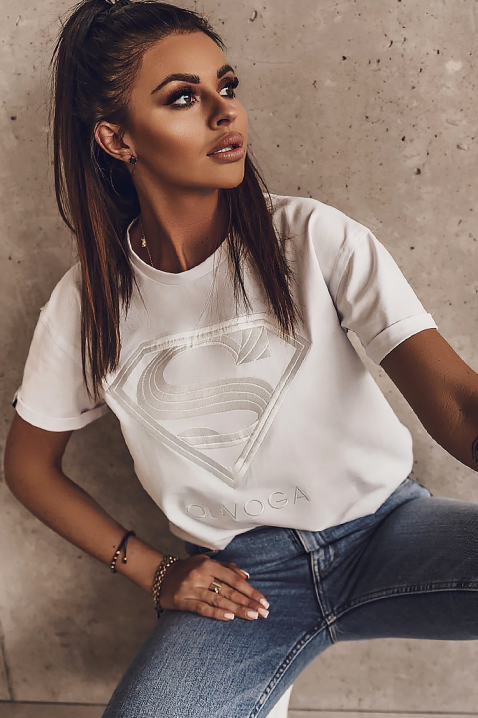 Majica SUPRINDA, Boja: bela, IVET.RS - Nova Kolekcija