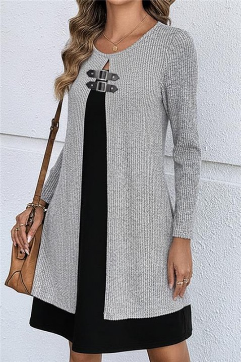 Haljina LIKRENA, Boja: siva, IVET.RS - Nova Kolekcija