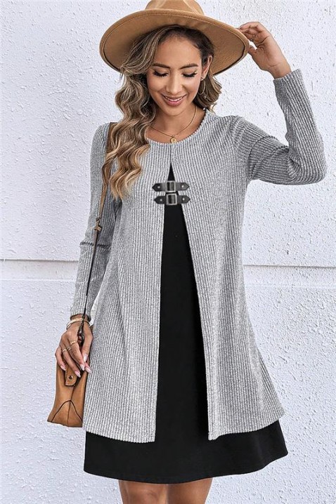 Haljina LIKRENA, Boja: siva, IVET.RS - Nova Kolekcija