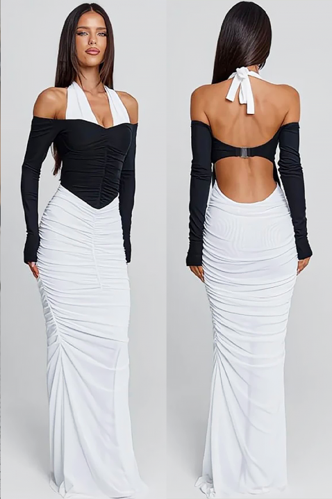 Haljina TIOGEXA, Boja: crna i bela, IVET.RS - Nova Kolekcija