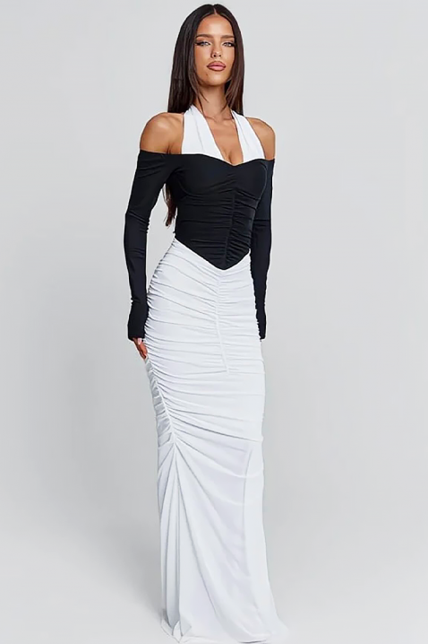 Haljina TIOGEXA, Boja: crna i bela, IVET.RS - Nova Kolekcija