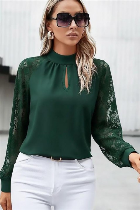 Ženska bluza BRENDOLZA GREEN, Boja: zelena, IVET.RS - Nova Kolekcija