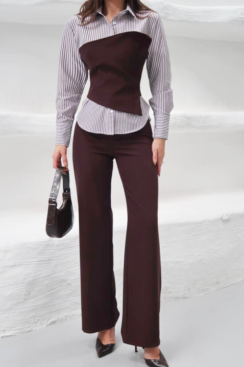 Komplet SEROLZA BROWN, Boja: braon, IVET.RS - Nova Kolekcija