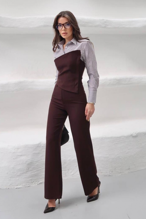 Komplet SEROLZA BROWN, Boja: braon, IVET.RS - Nova Kolekcija