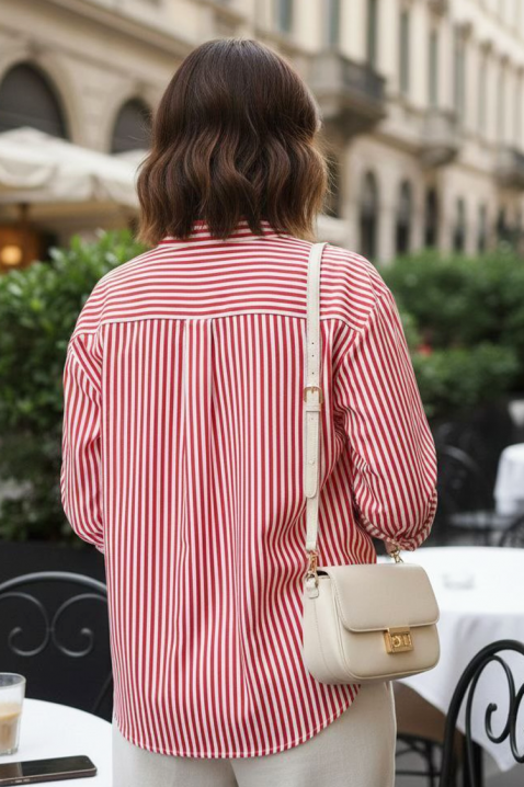 Ženska košulja REVRINDA RED, Boja: crvena, IVET.RS - Nova Kolekcija