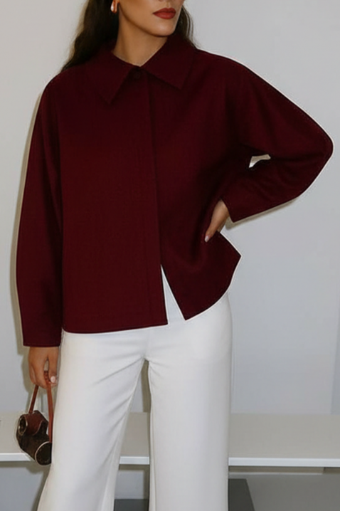 Ženska košulja DERMINZA BORDO, Boja: bordo, IVET.RS - Nova Kolekcija