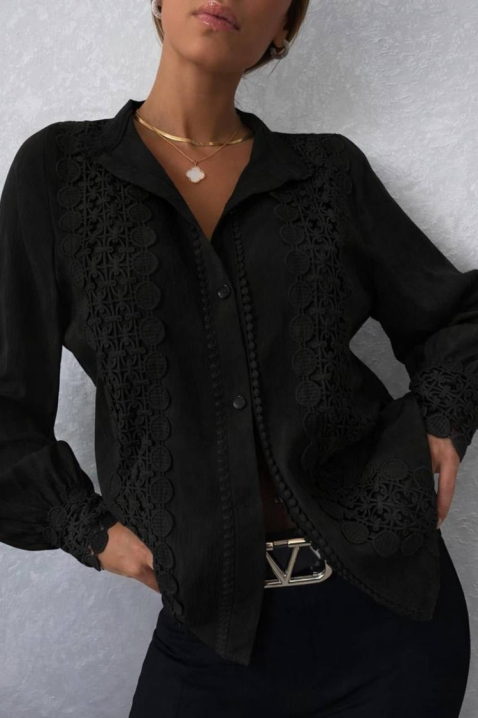 Ženska košulja DAFINDA BLACK, Boja: crna, IVET.RS - Nova Kolekcija