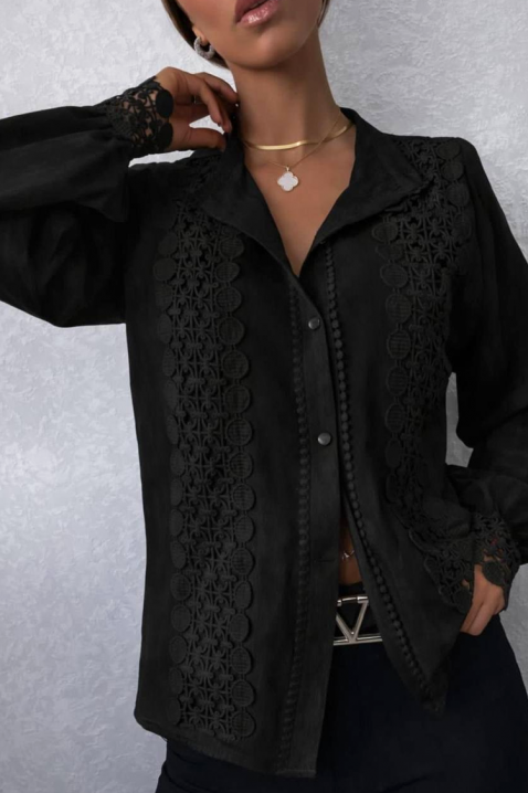 Ženska košulja DAFINDA BLACK, Boja: crna, IVET.RS - Nova Kolekcija