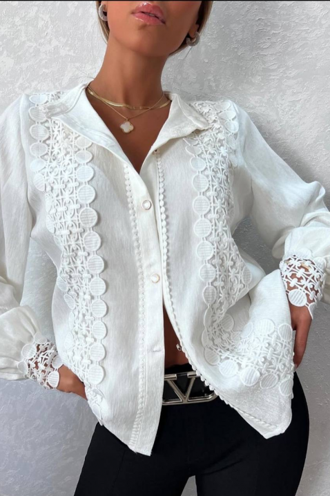 Ženska košulja DAFINDA WHITE, Boja: bela, IVET.RS - Nova Kolekcija