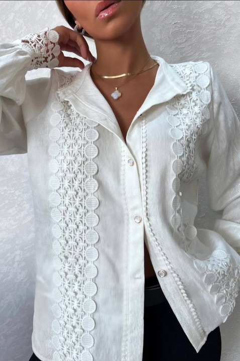 Ženska košulja DAFINDA WHITE, Boja: bela, IVET.RS - Nova Kolekcija