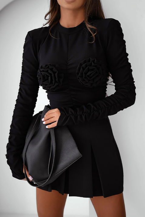 Ženska bluza LUDBELDA BLACK, Boja: crna, IVET.RS - Nova Kolekcija