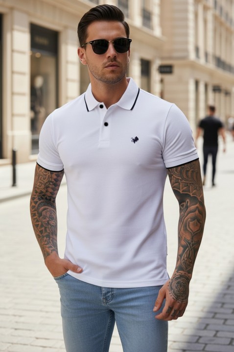 Muška majica MORIFO WHITE, Boja: bela, IVET.RS - Nova Kolekcija