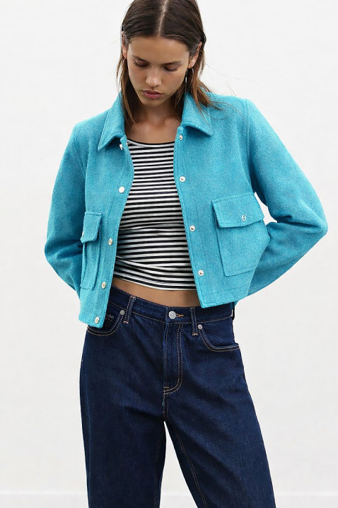 Jakna ZRAVELDA TURQUA, Boja: tirkizna , IVET.RS - Nova Kolekcija