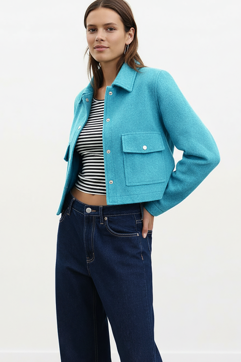 Jakna ZRAVELDA TURQUA, Boja: tirkizna , IVET.RS - Nova Kolekcija