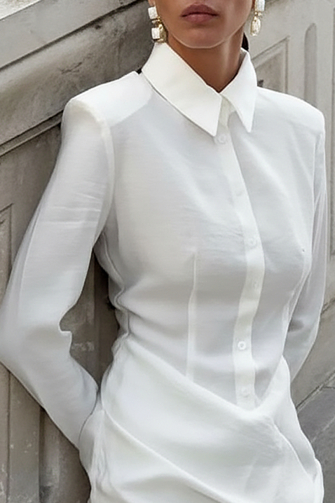 Haljina KOLMERNA, Boja: bela, IVET.RS - Nova Kolekcija