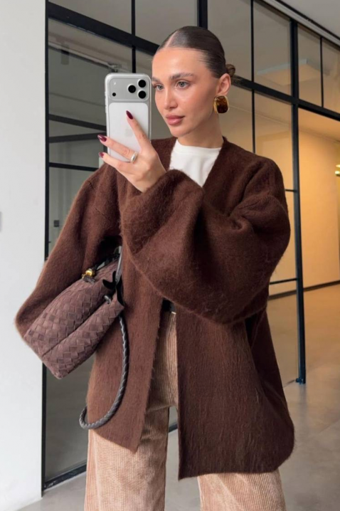 Kardigan VILONZANA BROWN, Boja: braon, IVET.RS - Nova Kolekcija