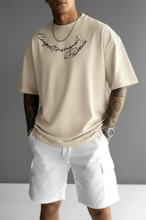 Muška majica MIHROLO BEIGE, Boja: bež, IVET.RS - Nova Kolekcija