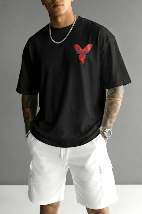 Muška majica PRIZO BLACK, Boja: crna, IVET.RS - Nova Kolekcija