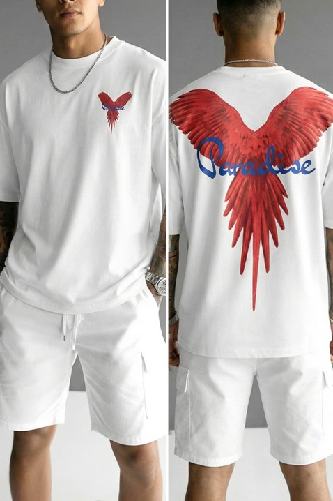 Muška majica PRIZO WHITE, Boja: bela, IVET.RS - Nova Kolekcija