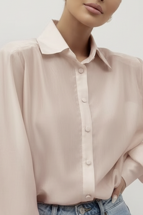 Ženska košulja MIRELZENA BEIGE, Boja: bež, IVET.RS - Nova Kolekcija