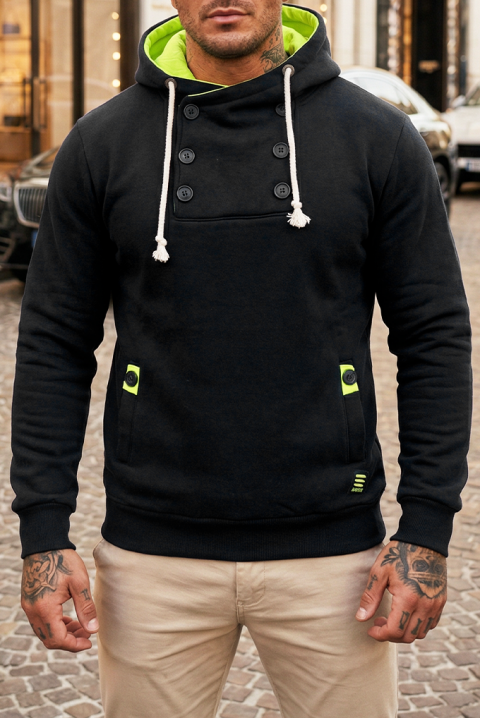 Muška dukserica BOLTONO BLACK, Boja: crna, IVET.RS - Nova Kolekcija