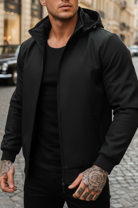 Muška jakna ROBIKO BLACK, Boja: crna, IVET.RS - Nova Kolekcija