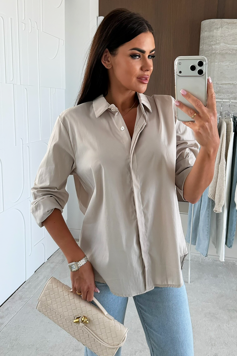 Ženska košulja NIOGELTA BEIGE, Boja: bež, IVET.RS - Nova Kolekcija
