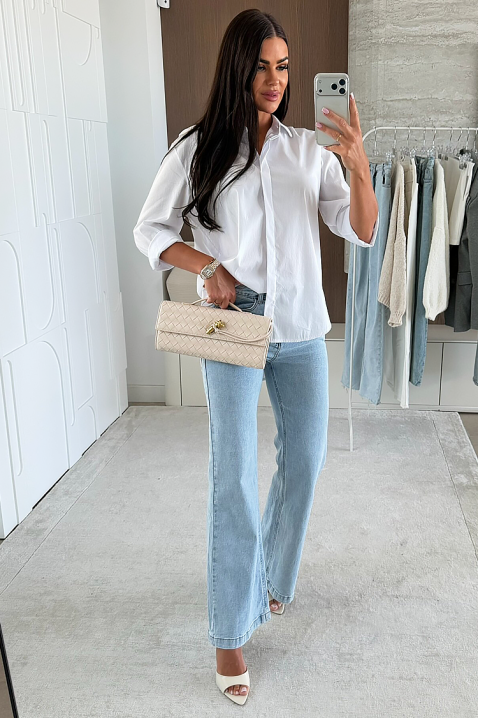 Ženska košulja NIOGELTA WHITE, Boja: bela, IVET.RS - Nova Kolekcija