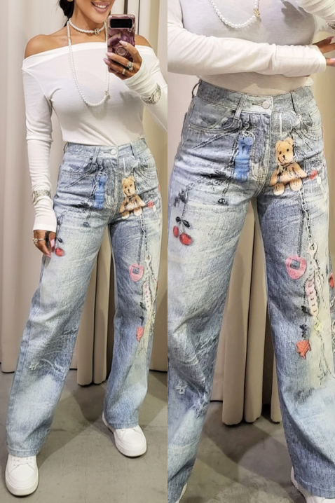 Farmerke ATRAKCILA, Boja: svetloplava, IVET.RS - Nova Kolekcija