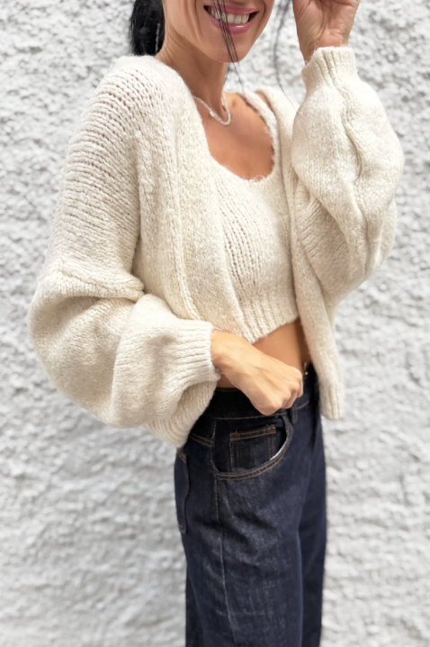 Komplet RALITSA ECRU, Boja: ecru, IVET.RS - Nova Kolekcija