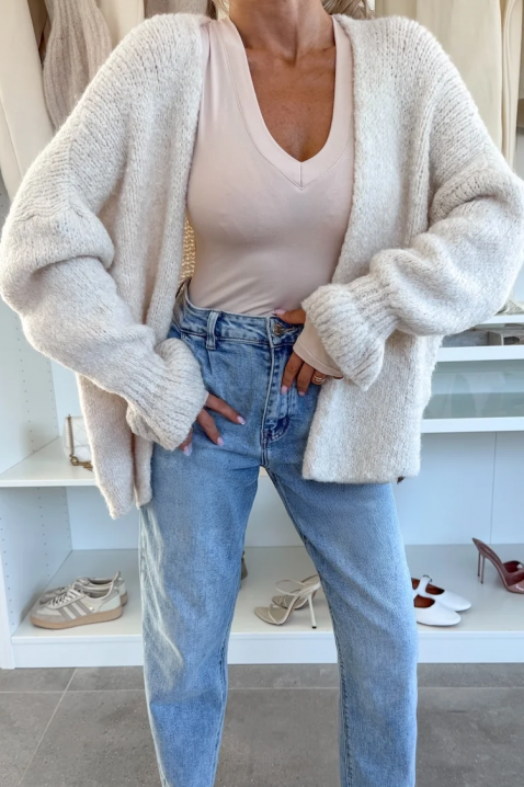 Kardigan POLIMERDA ECRU, Boja: ecru, IVET.RS - Nova Kolekcija