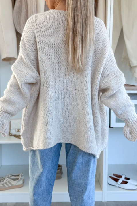 Kardigan POLIMERDA ECRU, Boja: ecru, IVET.RS - Nova Kolekcija