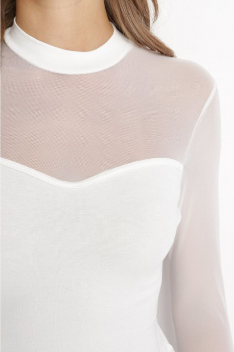 Bodi - bluza MARGONZA WHITE, Boja: bela, IVET.RS - Nova Kolekcija