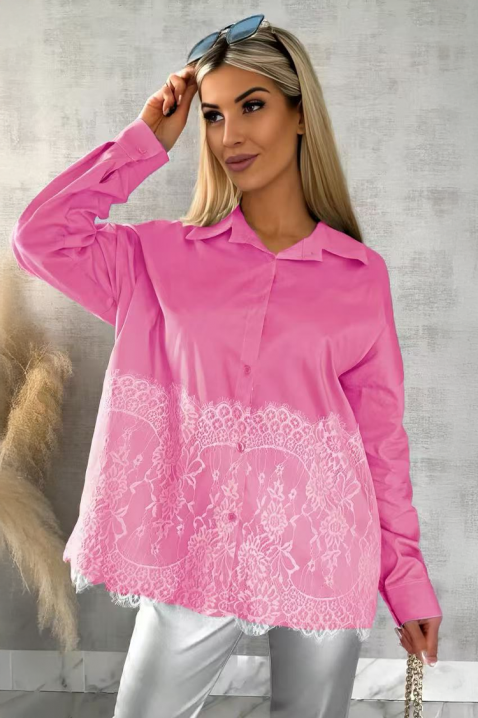 Ženska košulja GLEDROLZA PINK, Boja: roze, IVET.RS - Nova Kolekcija