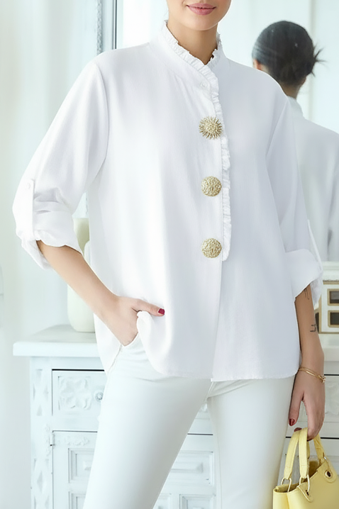 Ženska košulja LARVOLDA WHITE, Boja: bela, IVET.RS - Nova Kolekcija