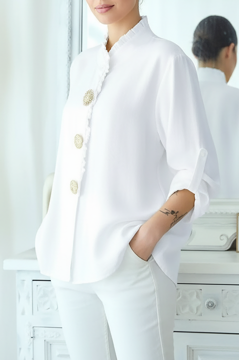 Ženska košulja LARVOLDA WHITE, Boja: bela, IVET.RS - Nova Kolekcija