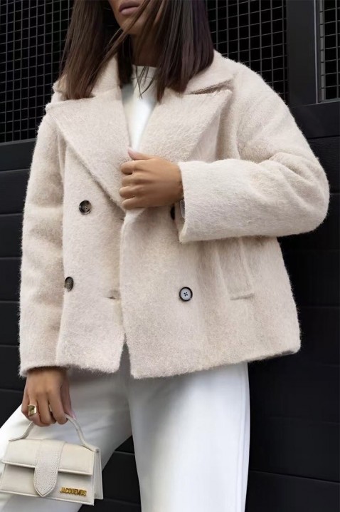 Kaput POLOBENZA ECRU, Boja: ecru, IVET.RS - Nova Kolekcija