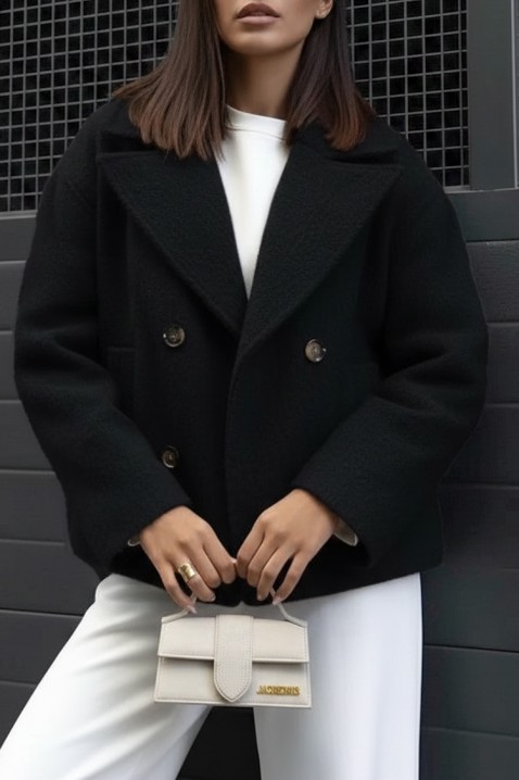 Kaput POLOBENZA BLACK, Boja: crna, IVET.RS - Nova Kolekcija