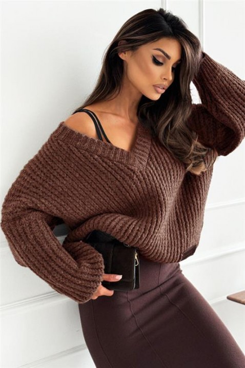 Džemper SLEVOLDA MOCHA, Boja: moka, IVET.RS - Nova Kolekcija