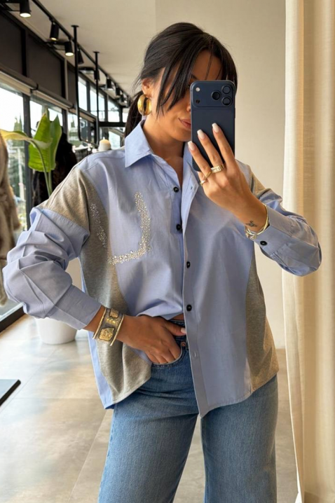 Ženska košulja ODILZA, Boja: svetloplava, IVET.RS - Nova Kolekcija