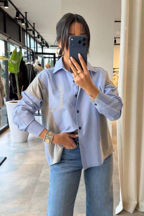 Ženska košulja ODILZA, Boja: svetloplava, IVET.RS - Nova Kolekcija