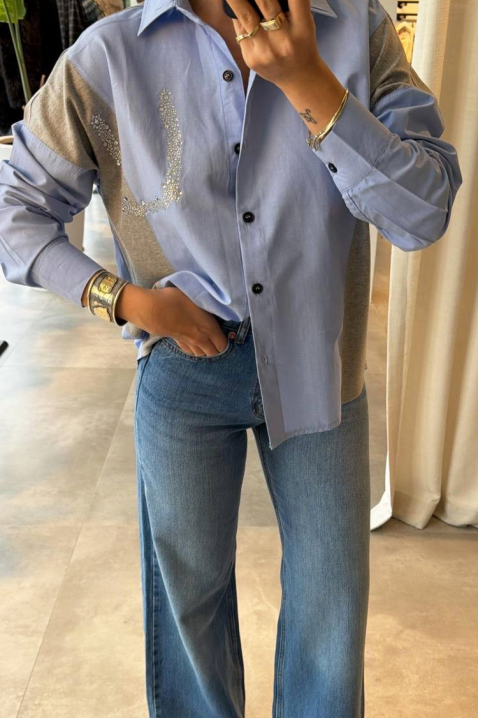 Ženska košulja ODILZA, Boja: svetloplava, IVET.RS - Nova Kolekcija