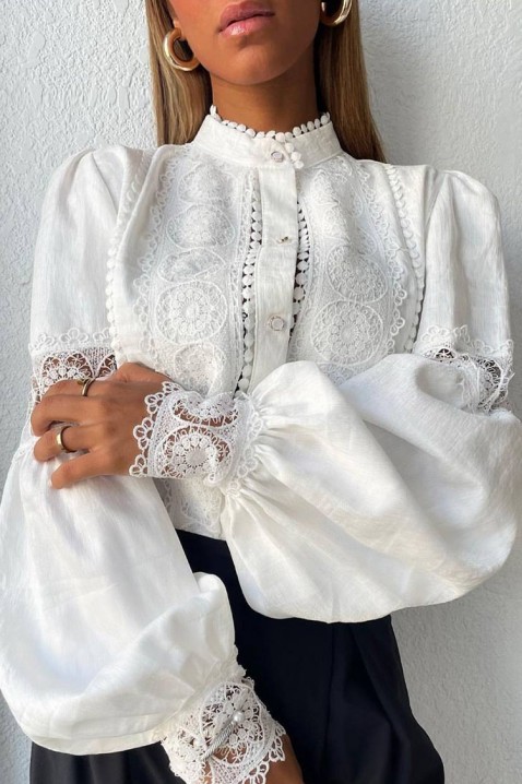 Ženska košulja MARTEMONA WHITE, Boja: bela, IVET.RS - Nova Kolekcija