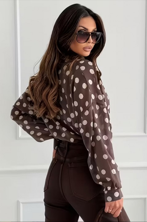 Ženska košulja TOPRENA, Boja: braon, IVET.RS - Nova Kolekcija