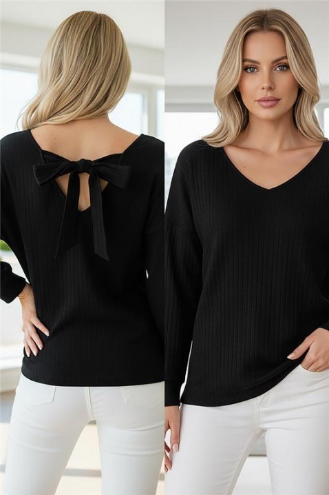 Ženska bluza ERMOLTA BLACK, Boja: crna, IVET.RS - Nova Kolekcija