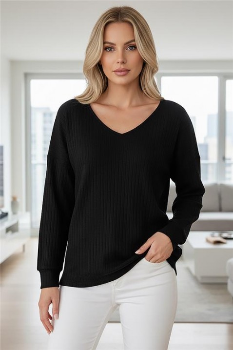 Ženska bluza ERMOLTA BLACK, Boja: crna, IVET.RS - Nova Kolekcija