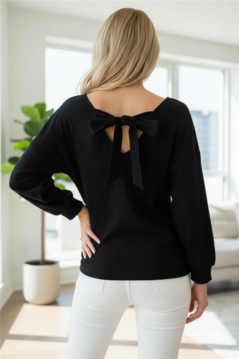 Ženska bluza ERMOLTA BLACK, Boja: crna, IVET.RS - Nova Kolekcija