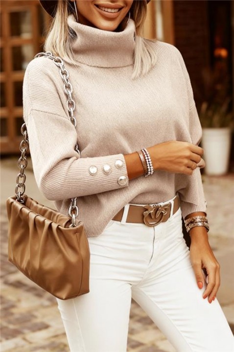 Džemper DRALONDA BEIGE, Boja: bež, IVET.RS - Nova Kolekcija