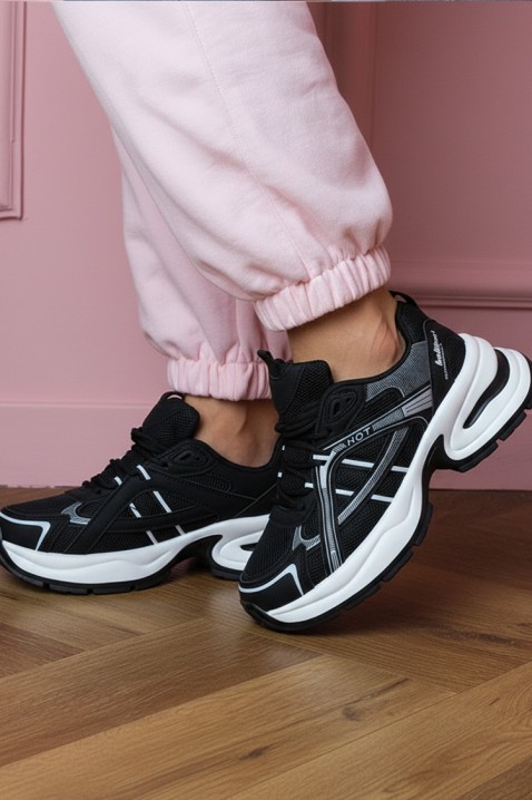 Ženske patike GLEMOLZA BLACK, Boja: crna, IVET.RS - Nova Kolekcija