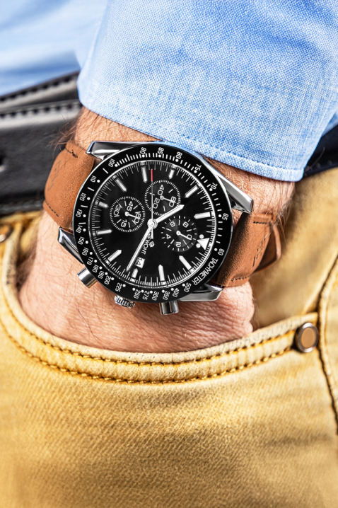 Muški sat Giewont Chronograph Sapphire Black, Boja: crna, IVET.RS - Nova Kolekcija